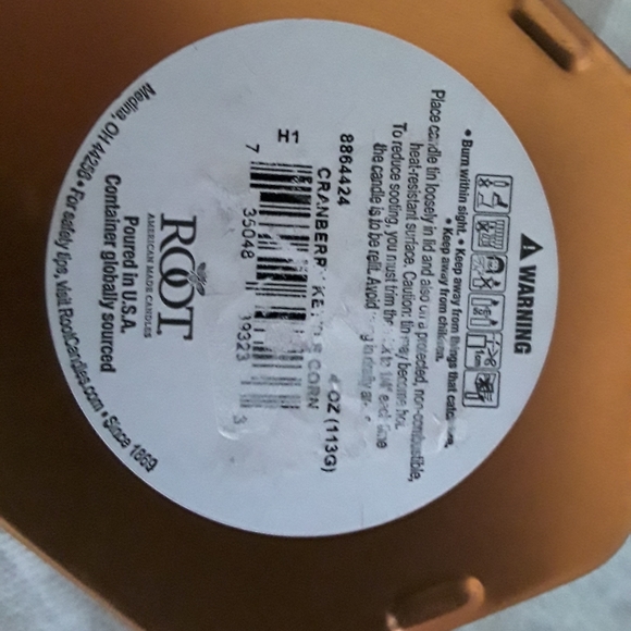 ROOT Cranberry Kettle Corn Beeswax Candle New - Picture 3 of 6